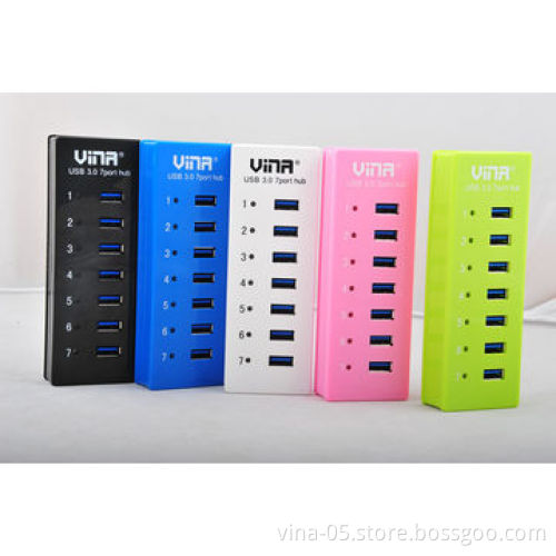 New design high-speed 7-port USB 3.0 hub